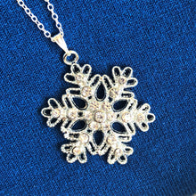 Load image into Gallery viewer, Let it Snow! Snowflake Pendant