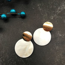 Load image into Gallery viewer, Mother-of-Pearl Shell Earrings