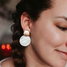 Load image into Gallery viewer, Mother-of-Pearl Shell Earrings